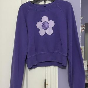 PACSUN💜Purple Cropped Long Sleeve